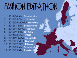 Fashion Edit-a-thon overview map